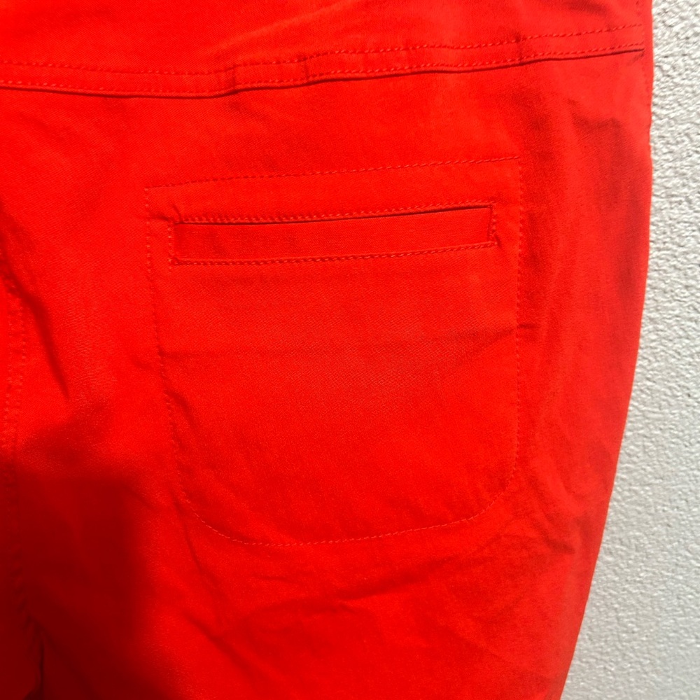 Nwt Slim-satin by Multipuled red Capri pants size 14w - Picture 7 of 12